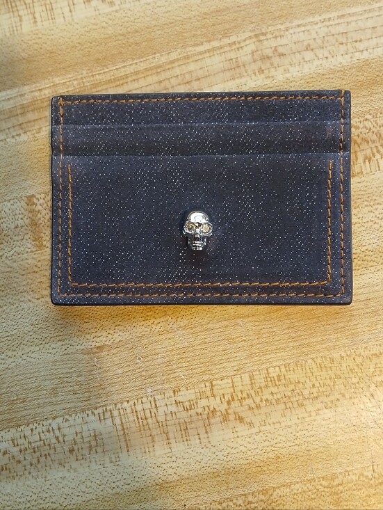 Alexander McQueen Handbags - Alexander McQueen NWOT Denim Card Holder RARE